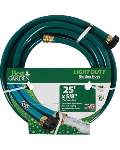 Best Garden 5/8 In. Dia. x 25 Ft. L. Light-Duty Garden Hose