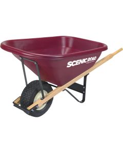 Scenic Road 8 Cu. Ft. Tradesmen Duty High-Density Poly Wheelbarrow