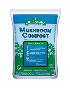 Greensmix 1 Cu. Ft. 30 Lb. Mushroom Compost