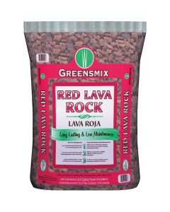 Greensmix 0.5 Cu. Ft. Red Volcanic Rock, 25 Lb.