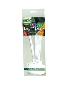 Rapiclip 8 In. Plastic Plant & Garden Marker T-Label (10-Pack)