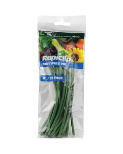 Rapiclip 8 In. Green Soft Wire Plant Tie (20-Pack)