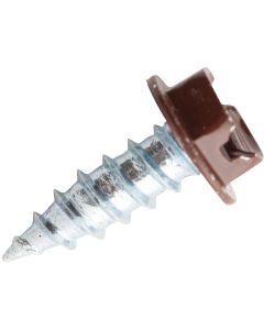 Do it #8 x 1/2 In. Brown Slotted Hex Washer Head Screw (100 Ct.)