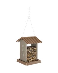 North States Brown Plastic Hopper Bird Feeder