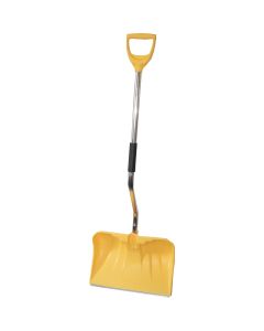 Rugg Back-Saver 20 In. Poly Snow Shovel & Pusher with Steel Wear Strip and 42 In. Lite-Wate Aluminum Handle