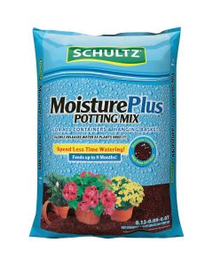 Schultz MoisturePlus 1 Cu. Ft. All Purpose Containers & Hanging Baskets Potting Soil Mix