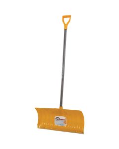 Garant Alpine 26 In. Poly Snow Pusher with 46.25 In. Wood Handle