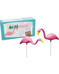 Bloem Pink Flamingo Mini Lawn Ornament (2-Pack)