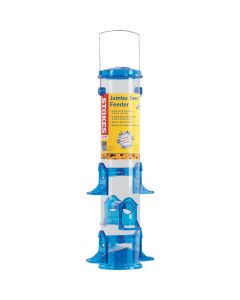 Stokes Select Blue Plastic 3.2 Lb. Capacity Jumbo Tube Bird Feeder