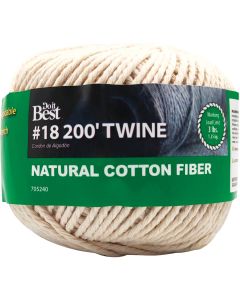 Do it Best #18 x 200 Ft. Natural Cotton Twine