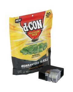 D-Con Refillable Corner Fit Mouse Bait Station (20-Refill)