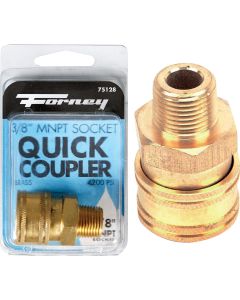 Forney 3/8 In. Male Quick Coupler Pressure Washer Socket