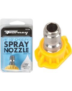 Forney Quick Connect 5.5mm 15 Deg. Yellow Pressure Washer Spray Tip