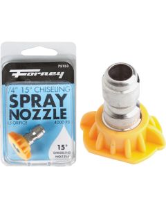 Forney Quick Connect 4.5mm 15 Deg. Yellow Pressure Washer Spray Tip