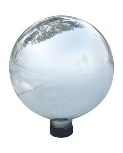 Alpine 10 In. Dia. Electric Silver Glass Gazing Globe