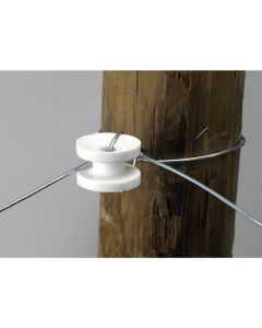 Dare Donut White Polyethylene Electric Fence Insulator (10-Pack)