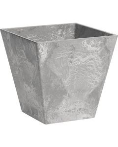 Novelty ArtStone Ella 8 In. W. x 8 In. H. x 8 In. L. Gray Resin Planter