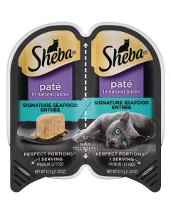 Sheba Perfect Portions Pate 2.6 Oz. Adult Signature Seafood Wet Cat Food