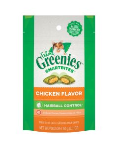 Greenies SmartBites Chicken 2.1 Oz. Hairball Control Cat Treats