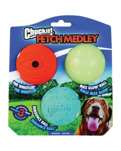 Chuckit Fetch Medley Medium Ball (3-Pack)