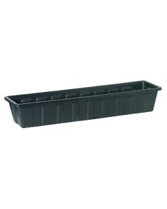 Novelty Poly-Pro 30 In. Polypropylene Hunter Green Flower Box Planter