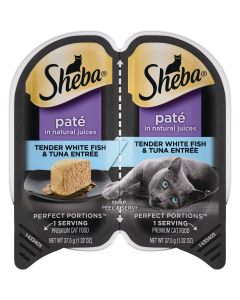 Sheba Perfect Portions Pate 2.6 Oz. Adult Tender Whitefish & Tuna Wet Cat Food