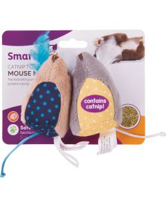 SmartyKat Mouse Mates Plush Catnip Cat Toy (2-Pack)