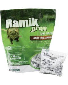 Ramik Green Pellet Bait Pack Rat And Mouse Poison (16-Pack)