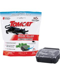 Tomcat Mouse Killer I Refillable Mouse Bait Station (8-Refill)