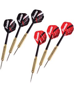 Franklin Brass-Coated Steel 18 Gm. Steel Tip Dart Set (6-Pack)