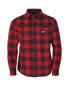Milwaukee GridIron Men's Medium Red Long Sleeve Flannel Shirt