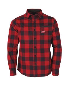 Milwaukee GridIron Men's Large Red Long Sleeve Flannel Shirt