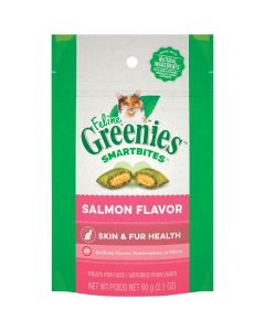 Greenies SmartBites Salmon 2.1 Oz. Skin & Fur Health Cat Treats