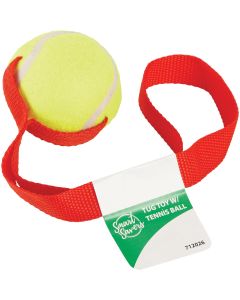 Smart Savers 6 Cm. Dia. Ball w/Tug Dog Toy