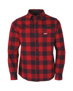 Milwaukee GridIron Men's XL Red Long Sleeve Flannel Shirt