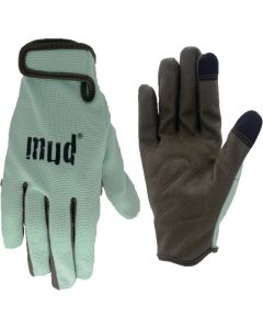 Mud Women's Medium/Large Synthetic Leather Mint Garden Glove