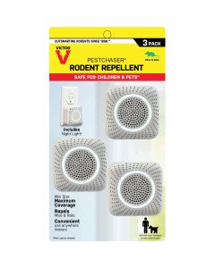 Victor Mini PestChaser Sonic 400 Sq. Ft. Coverage 110 VAC Electronic Pest Repellent (3-Pack)