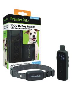 Premier Pet 1000 Ft. Dog Trainer with Rechargeable Battery