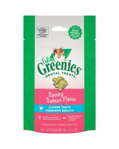 Greenies Savory Salmon 2.1 Oz. Dental Cat Treats