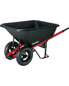 Truper 8 Cu. Ft. Poly Wheelbarrow