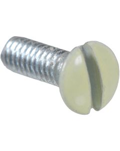 Hillman Ivory 1/2 In. Steel Switch Wall Plate Screw (4-Pack)