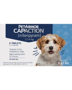 PetArmor CapAction 2 to 25 Lb. Dog Flea Tabs (6-Pack)