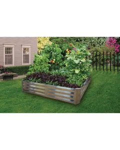 Dalen 4 Ft. x 4 Ft. Galvanized Steel Rustic Raised Bed Garden