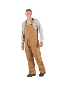 Berne Men's XL Brown Duck Heritage Insulated Bib Overalls