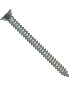 Hillman #12 x 2 In. Phillips Flat Head Zinc Sheet Metal Screw (100 Ct.)