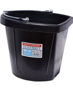 Tuff Stuff 18 Qt. Rubber Flat-Back Bucket