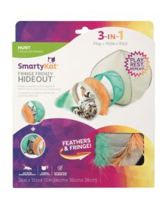 SmartyKat Fringe Frenzy Cat Hideout Tunnel