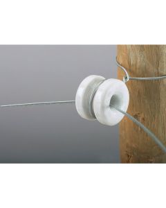 Dare Donut White Porcelain Electric Fence Insulator (10-Pack)