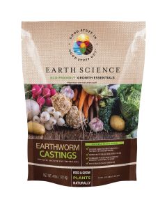 Earth Science 4 Lb. Earth Worm Castings Soil Conditioner