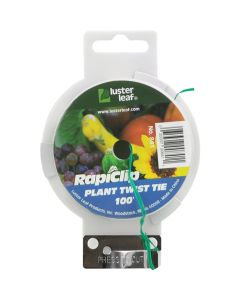 Rapiclip 100 Ft. Green Plastic Coated Galvanized Wire Twist Tie